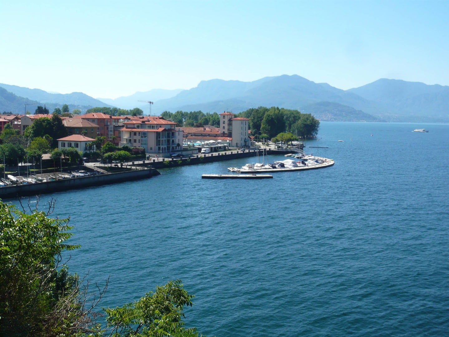 Radreise Schweiz vom Bodensee an den Lago Maggiore - Blick auf den See von oben