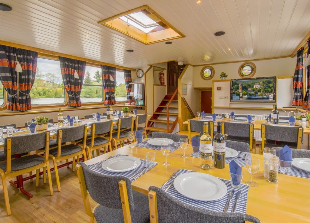 Rad und Schiffsreise Deutschland Bamberg Aschaffenburg MS Allure Restaurant