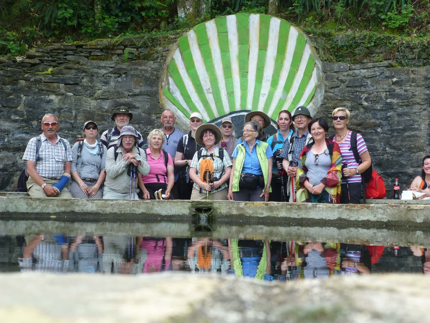 Wanderreise Spanien Jakobsweg Pilgerweg nach Santiago de Compostela - Wanderer Gruppe