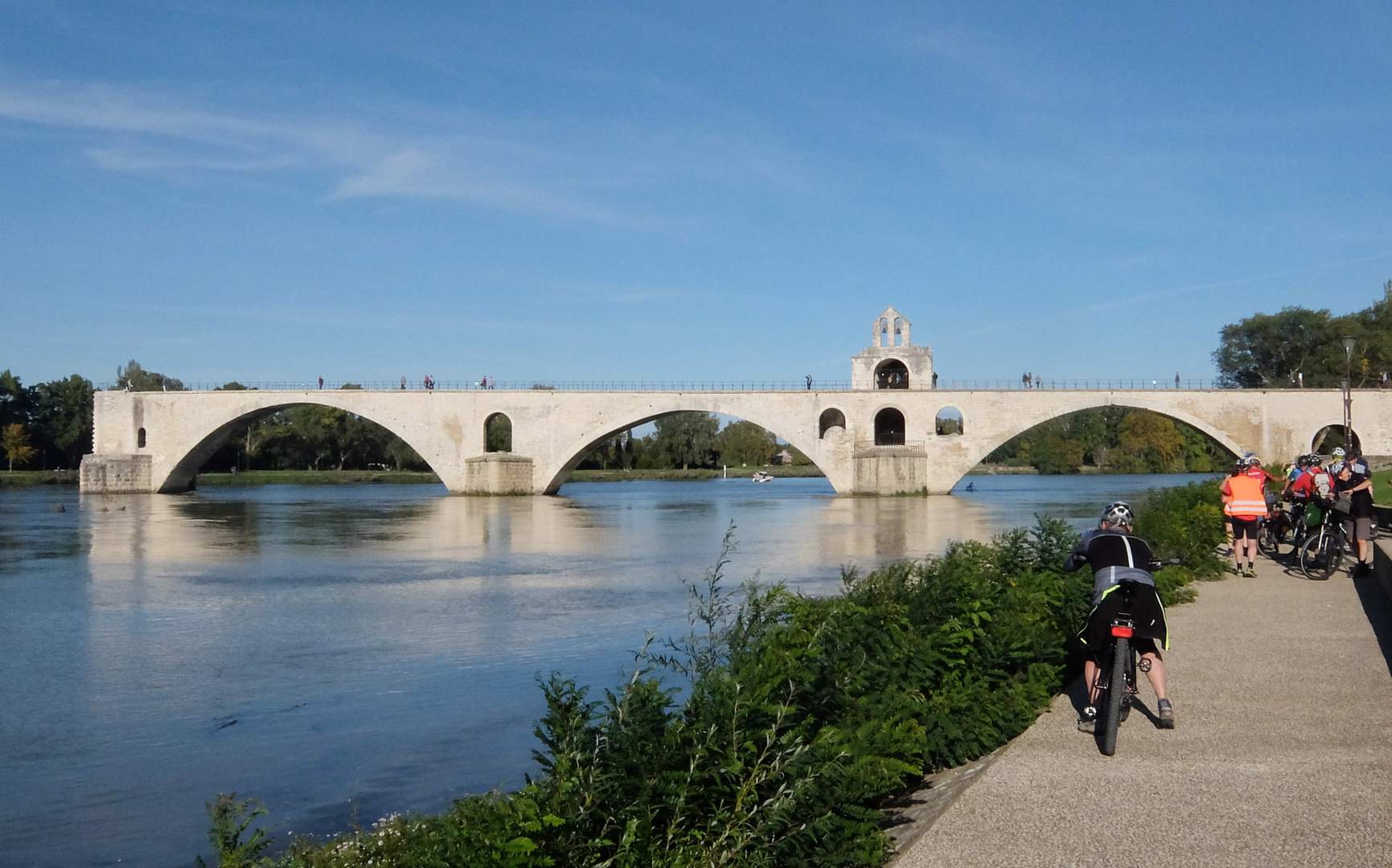 Frankreich Avignon die Brücke von Avignon, Pont Saint-Bénézet