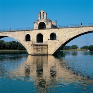Frankreich Avignon die Brücke von Avignon, Pont Saint-Bénézet