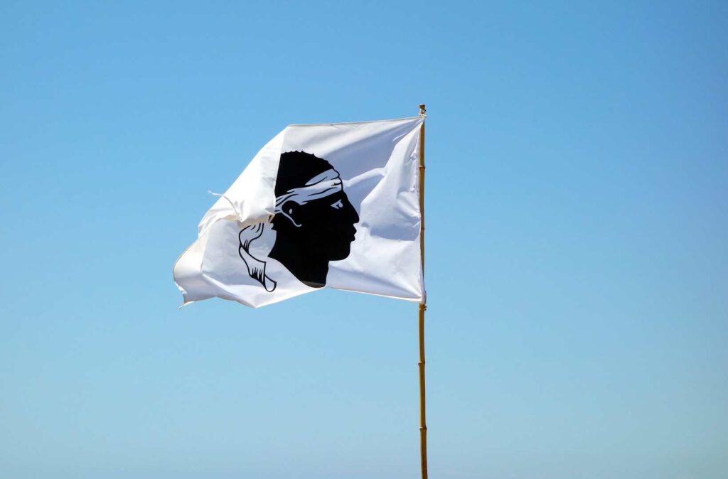 Radreise Frankreich Korsika - Flagge