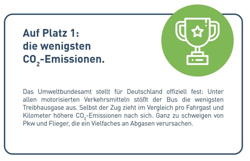 Nachhaltig sicher unser Reisebus Platz 1