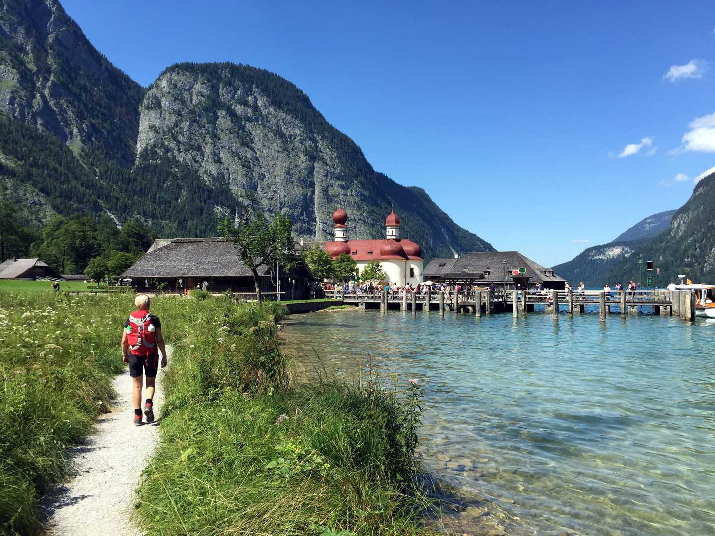 Wanderreise vom Königsee zum Millstätter See - Wanderer in St. Bartholomae