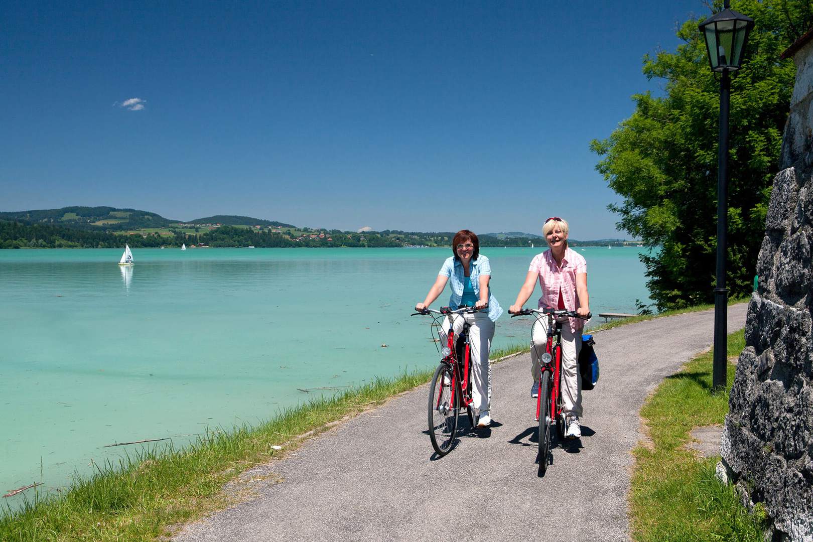 Radreise Deutschland München bis Bodensee - Radler am Forggensee