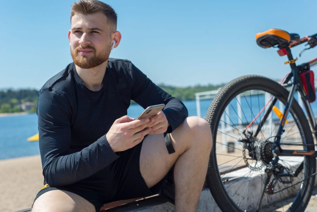 Fahrradroutenplaner - Während einer Pause