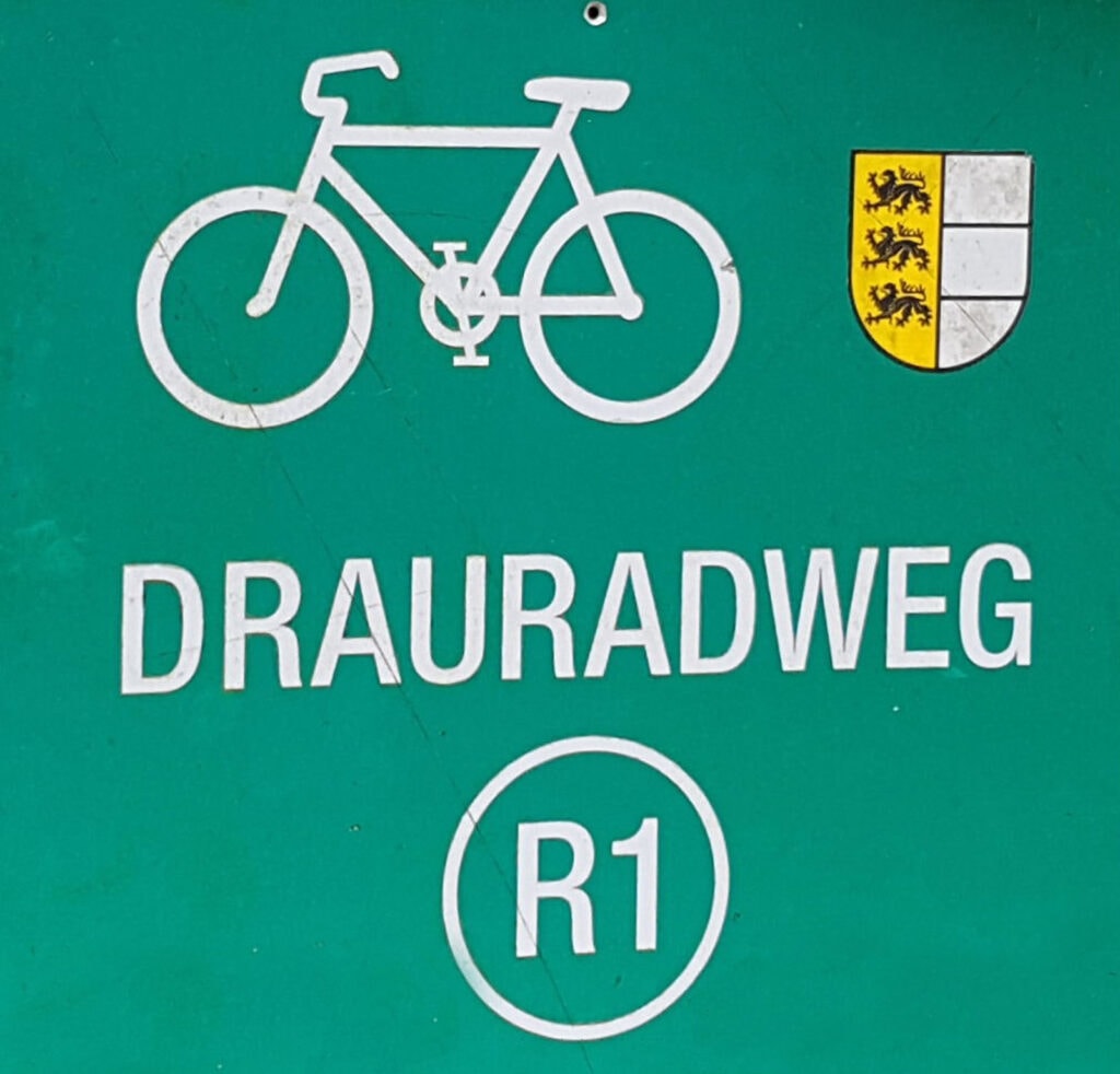 Radreise Österreich Drauradweg - Schild Radweg