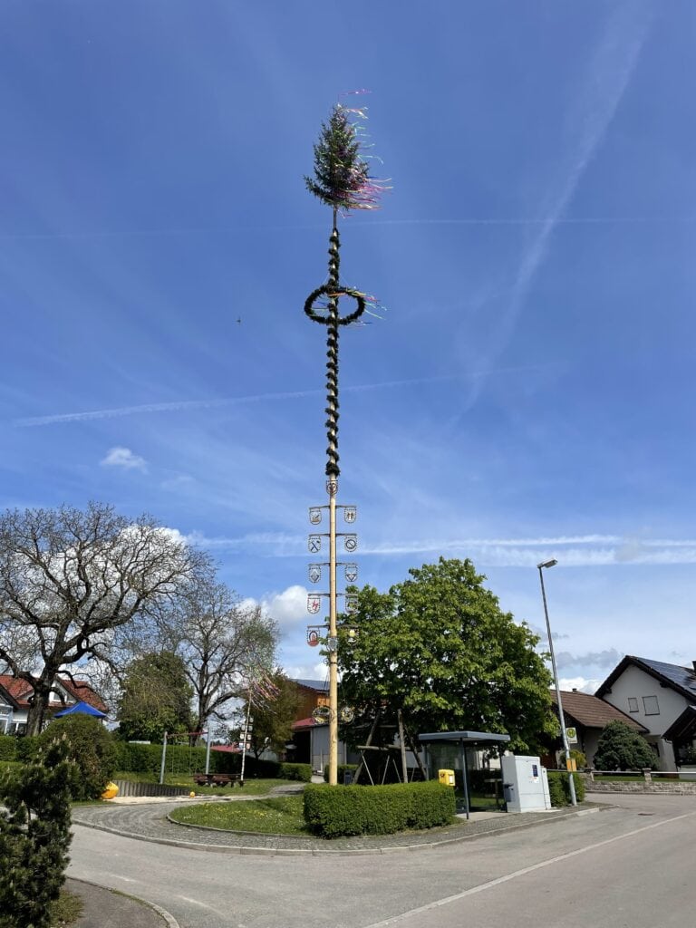 Schönbronn und Maibaum. Das kann man kann nicht mehr trennen. Zuständig für den Baum ist die Jugend von Schönbronn.