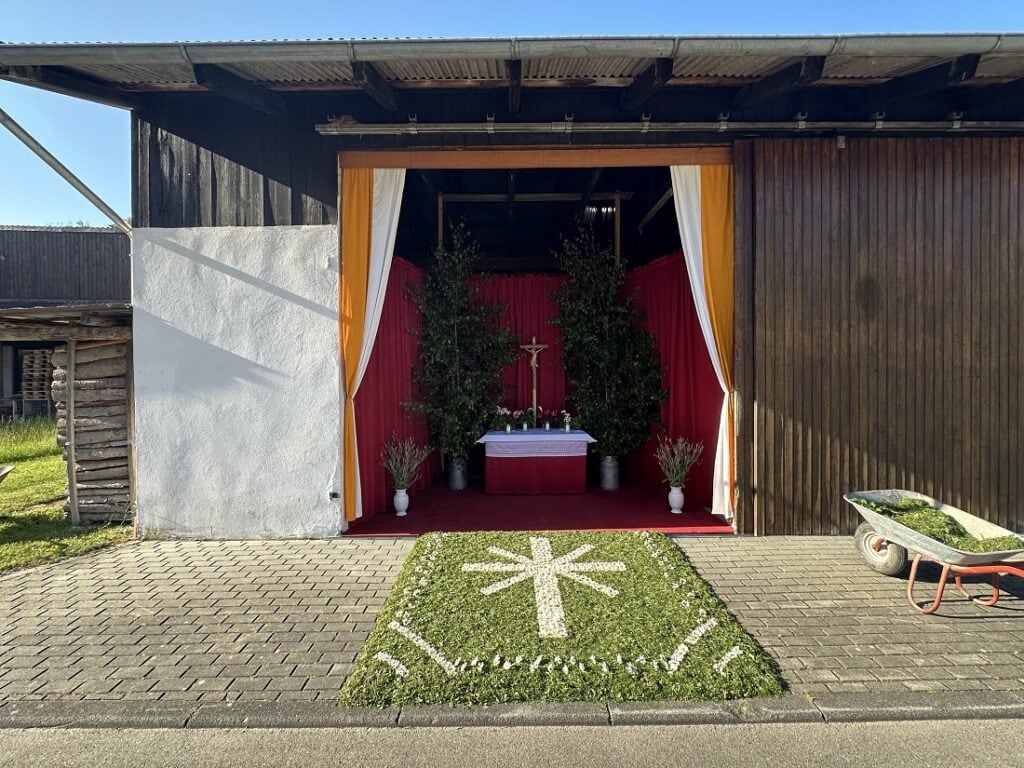 Fronleichnam in Wört im Ostalbkreis