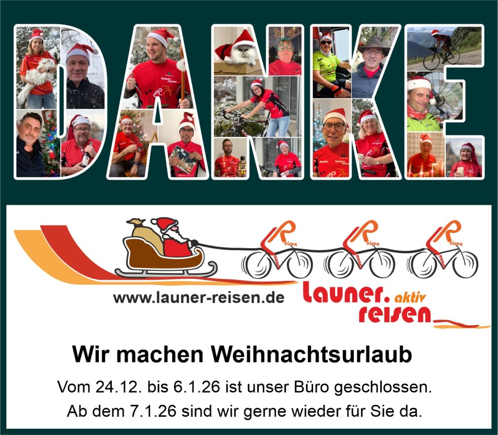 Weihnachten Launer-Reisen wir sagen Danke